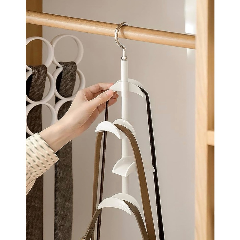 Purse Hanger for Closet - Rotating Handbag Hanging Organizer (2 PCS) - Picture 2 of 7